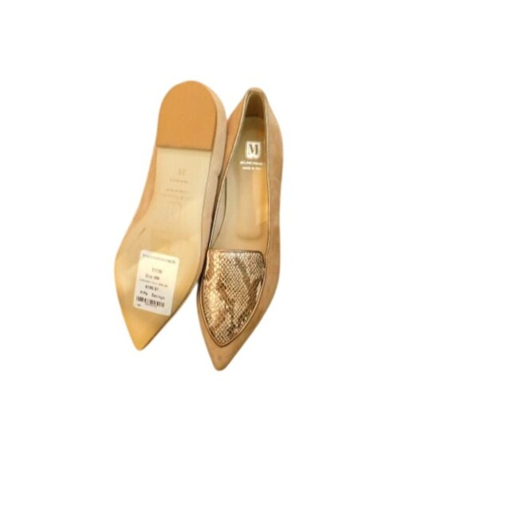 Bruno Magli Size 39 / 8.5 US Suede Leather Designer Flats Shoes New $325 - Picture 4 of 4
